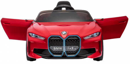 Masinuta electrica Premier BMW i4, 12V, roti cauciuc EVA, scaun piele ecologica, rosu [10]