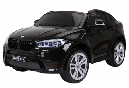 Masinute electrice - Masinuta electrica Premier BMW X6M, 2 locuri, 12V, roti cauciuc EVA, scaun piele ecologica, negru