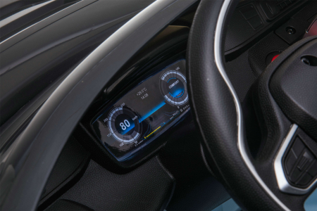 Masinuta electrica Premier BMW i8, 12V, roti cauciuc EVA, scaun piele ecologica, alb [11]