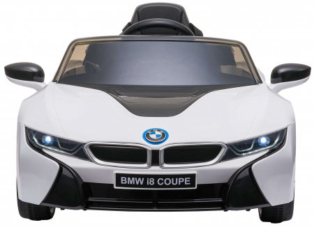Masinuta electrica Premier BMW i8, 12V, roti cauciuc EVA, scaun piele ecologica, alb [1]