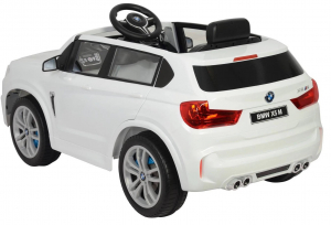 Masinuta electrica SUV Premier BMW X5M, 12V, roti cauciuc EVA, scaun piele ecologica, alb [2]