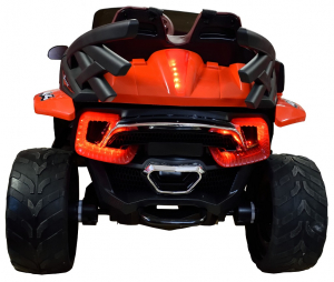 Masinuta electrica 4x4 Premier D-Max, 12V, roti cauciuc EVA, scaun piele ecologica, rosie [3]