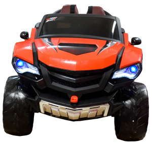 Masinuta electrica 4x4 Premier D-Max, 12V, roti cauciuc EVA, scaun piele ecologica, rosie [8]