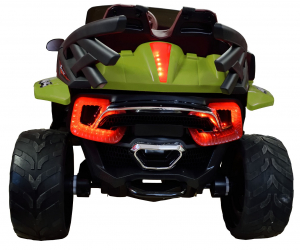 Masinuta electrica 4x4 Premier D-Max, 12V, roti cauciuc EVA, scaun piele ecologica, verde [9]