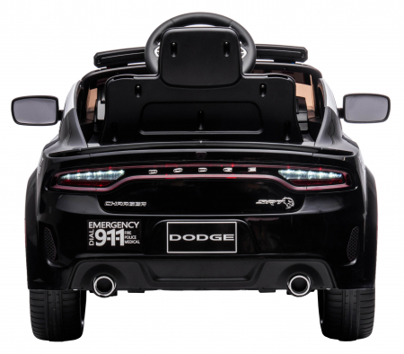 Masinuta electrica Premier Dodge Charger Police, 12V, roti cauciuc EVA, scaun piele ecologica, alb [10]