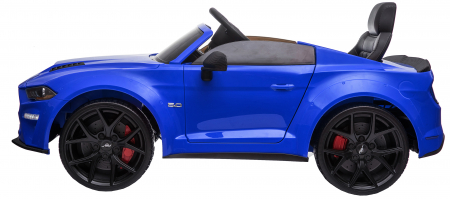Masinuta electrica Premier Ford Mustang, 12V, roti cauciuc EVA, scaun piele ecologica, albastru [5]