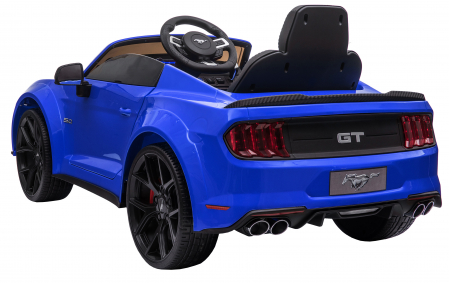 Masinuta electrica Premier Ford Mustang, 12V, roti cauciuc EVA, scaun piele ecologica, albastru [7]