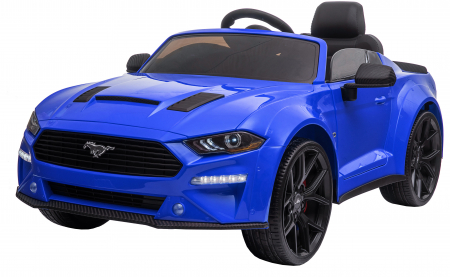 Masinuta electrica Premier Ford Mustang, 12V, roti cauciuc EVA, scaun piele ecologica, albastru [3]