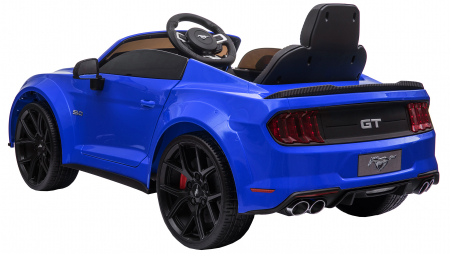 Masinuta electrica Premier Ford Mustang, 12V, roti cauciuc EVA, scaun piele ecologica, albastru [6]