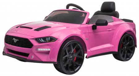 Masinuta electrica Premier Ford Mustang, 12V, roti cauciuc EVA, scaun piele ecologica, roz [5]