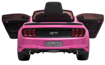 Masinuta electrica Premier Ford Mustang, 12V, roti cauciuc EVA, scaun piele ecologica, roz [15]