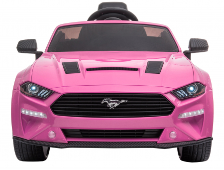 Masinuta electrica Premier Ford Mustang, 12V, roti cauciuc EVA, scaun piele ecologica, roz [3]