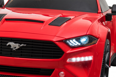 Masinuta electrica Premier Ford Mustang, 12V, roti cauciuc EVA, scaun piele ecologica, rosu [33]