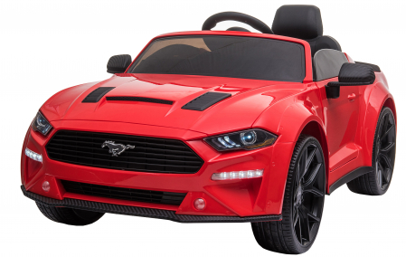 Masinute electrice - Masinuta electrica Premier Ford Mustang, 12V, roti cauciuc EVA, scaun piele ecologica, rosu