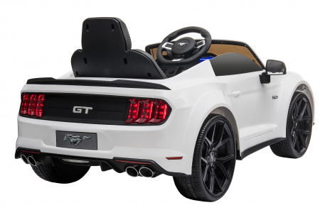 Masinuta electrica Premier Ford Mustang, 12V, roti cauciuc EVA, scaun piele ecologica, alb [9]