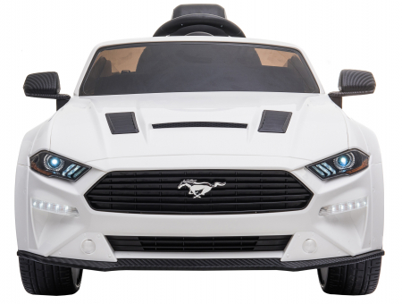 Masinuta electrica Premier Ford Mustang, 12V, roti cauciuc EVA, scaun piele ecologica, alb [2]
