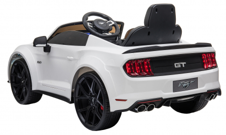 Masinuta electrica Premier Ford Mustang, 12V, roti cauciuc EVA, scaun piele ecologica, alb [7]
