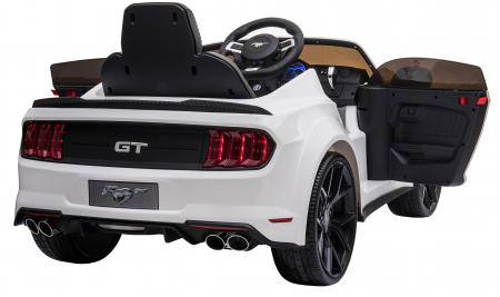 Masinuta electrica Premier Ford Mustang, 12V, roti cauciuc EVA, scaun piele ecologica, alb [17]