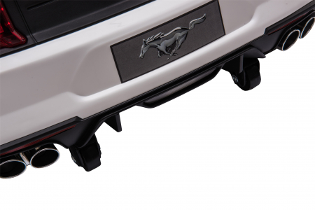 Masinuta electrica Premier Ford Mustang, 12V, roti cauciuc EVA, scaun piele ecologica, alb [30]