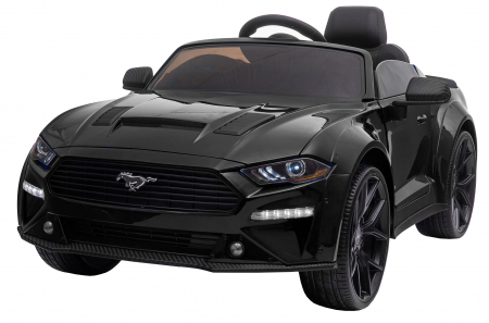 Masinuta electrica Premier Ford Mustang, 12V, roti cauciuc EVA, scaun piele ecologica, negru [0]