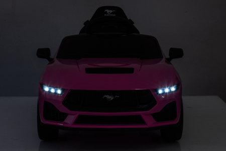 Masinuta electrica Premier Ford Mustang GT Convertible, 12V, roti cauciuc EVA, scaun piele ecologica, roz [17]