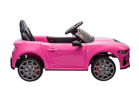 Masinuta electrica Premier Ford Mustang GT Convertible, 12V, roti cauciuc EVA, scaun piele ecologica, roz [7]