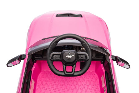 Masinuta electrica Premier Ford Mustang GT Convertible, 12V, roti cauciuc EVA, scaun piele ecologica, roz [26]