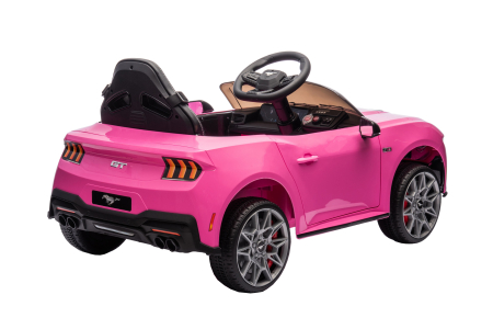 Masinuta electrica Premier Ford Mustang GT Convertible, 12V, roti cauciuc EVA, scaun piele ecologica, roz [6]