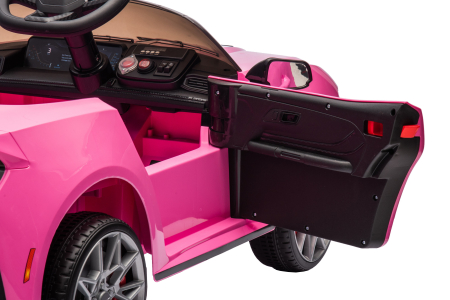 Masinuta electrica Premier Ford Mustang GT Convertible, 12V, roti cauciuc EVA, scaun piele ecologica, roz [12]