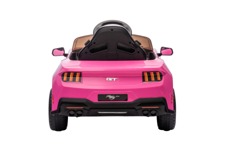 Masinuta electrica Premier Ford Mustang GT Convertible, 12V, roti cauciuc EVA, scaun piele ecologica, roz [5]