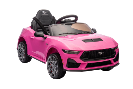 Masinuta electrica Premier Ford Mustang GT Convertible, 12V, roti cauciuc EVA, scaun piele ecologica, roz [8]