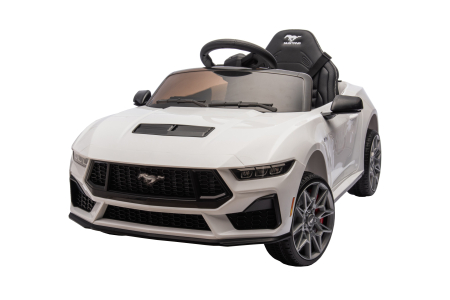 Masinuta electrica Premier Ford Mustang GT Convertible, 12V, roti cauciuc EVA, scaun piele ecologica, alb [16]
