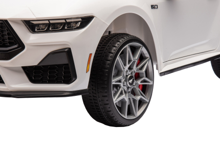 Masinuta electrica Premier Ford Mustang GT Convertible, 12V, roti cauciuc EVA, scaun piele ecologica, alb [14]