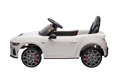 Masinuta electrica Premier Ford Mustang GT Convertible, 12V, roti cauciuc EVA, scaun piele ecologica, alb [2]