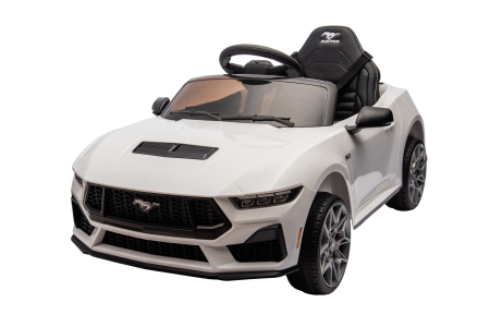 Masinuta electrica Premier Ford Mustang GT Convertible, 12V, roti cauciuc EVA, scaun piele ecologica, alb [13]