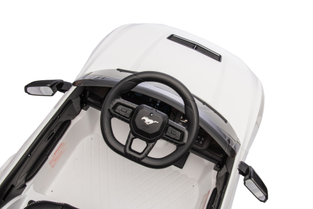 Masinuta electrica Premier Ford Mustang GT Convertible, 12V, roti cauciuc EVA, scaun piele ecologica, alb [24]
