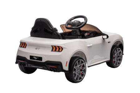 Masinuta electrica Premier Ford Mustang GT Convertible, 12V, roti cauciuc EVA, scaun piele ecologica, alb [5]