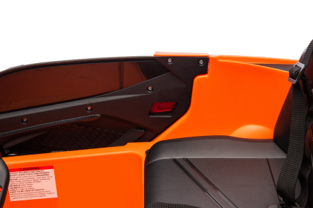 Masinuta electrica Premier Lamborghini Revuelto, 12V, roti cauciuc EVA, scaun piele ecologica, portocaliu [22]