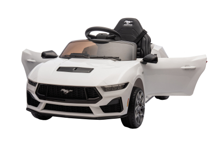 Masinuta electrica Premier Ford Mustang GT Convertible, 12V, roti cauciuc EVA, scaun piele ecologica, alb [9]