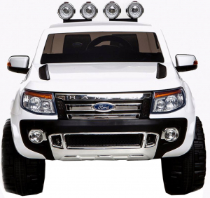 Masinuta electrica Premier Ford Ranger, 12V, roti cauciuc EVA, scaun piele ecologica, alb [3]