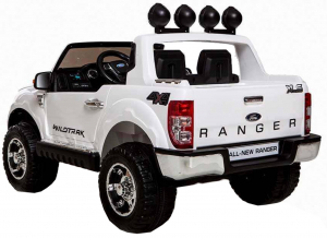 Masinuta electrica Premier Ford Ranger, 12V, roti cauciuc EVA, scaun piele ecologica, alb [4]