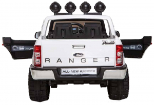 Masinuta electrica Premier Ford Ranger, 12V, roti cauciuc EVA, scaun piele ecologica, alb [1]