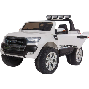 Masinute electrice - Masinuta electrica Premier Ford Ranger 4x4, 12V, roti cauciuc EVA, scaun piele ecologica, alb