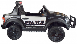 Masinuta electrica politie Premier Ford Raptor, 12V, roti cauciuc EVA, scaun piele ecologica negru [4]