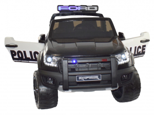 Masinuta electrica politie Premier Ford Raptor, 12V, roti cauciuc EVA, scaun piele ecologica negru [10]