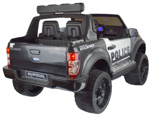 Masinuta electrica politie Premier Ford Raptor, 12V, roti cauciuc EVA, scaun piele ecologica negru [5]