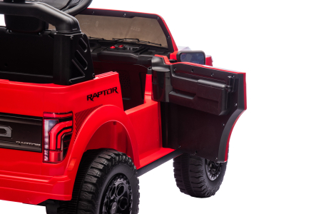 Masinuta electrica Premier Ford Raptor F150, 24V, 2 copii, scaun piele ecologica, rosu [10]