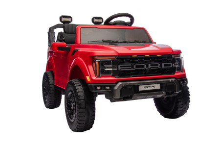 Masinuta electrica Premier Ford Raptor F150, 24V, 2 copii, scaun piele ecologica, rosu [12]