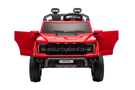 Masinuta electrica Premier Ford Raptor F150, 24V, 2 copii, scaun piele ecologica, rosu [7]