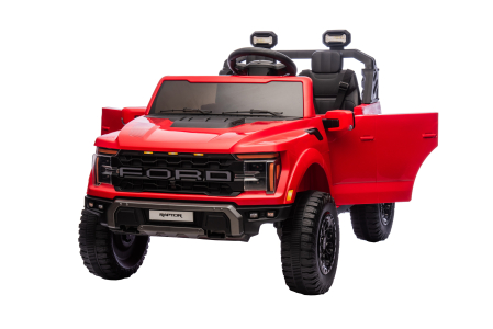 Masinuta electrica Premier Ford Raptor F150, 24V, 2 copii, scaun piele ecologica, rosu [8]